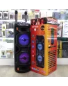 🔊Enceinte Bluetooth Karaoké GY-8809 avec 2 Micros Sans Fil – USB, FM, TWS, Télécommande – Rechargeable