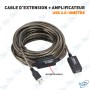 🔌Câble extension USB 2.0 amplifié 10 mètres haute stabilité