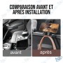 🥤Support Voiture 3-en-1 : Porte-Gobelet, Crochet Rangement & Support Téléphone