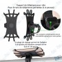 🚴Support Téléphone Vélo/Moto | Fixation Silicone Universelle Antidérapante