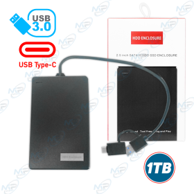 💾 Disque Dur Externe 1To HDD/SSD 2.5" SATA III USB 3.0 & Type-C Tunisie | Installation Facile
