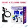 🛏️ Support Téléphone Flexible Universel | Bras Col de Cygne 360°