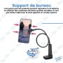 🛏️ Support Téléphone Flexible Universel | Bras Col de Cygne 360°