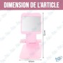 📱 Support de Téléphone Pliable avec Miroir – Support Smartphone de Bureau Réglable et Portable