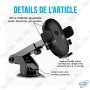 📱 Support Voiture pour Smartphone XK019 – Support Téléphone Universel Rotatif avec Ventouse Ultra Adhérente