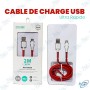 🔌 Câble de Charge USB vers Micro-USB 2M – Ultra Rapide 6A – Charge et Synchronisation Haute Performance
