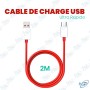 🔌 Câble de Charge USB vers Micro-USB 2M – Ultra Rapide 6A – Charge et Synchronisation Haute Performance
