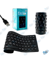 ⌨️ Clavier Flexible USB Pliable en Silicone – Résistant à l’Eau, Compact et Silencieux (AZERTY/Arabe Multilingue)
