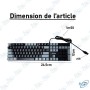 ⌨️ Clavier Gaming Mécanique RGB Filaire JEDEL KL-950 – Disposition FR/AR – Rétroéclairage Multicolore