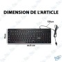 ⌨️ Clavier Gaming Filaire RGB JEDEL K31 – Disposition AR/FR – Rétroéclairage Multicolore – USB