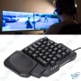 ⌨️ Clavier Gaming Filaire RGB Divipard K5 – Clavier à Une Main Ergonomique pour PC Gamer