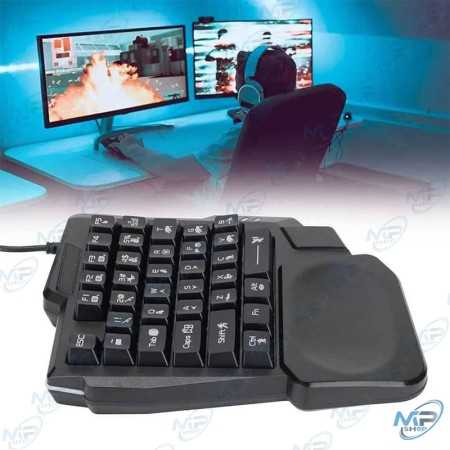 ⌨️ Clavier Gaming Filaire RGB Divipard K5 – Clavier à Une Main Ergonomique pour PC Gamer