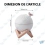 💧 Diffuseur d'Huiles Essentielles Ultrasonique 330ml avec Veilleuse LED et Design Oiseau – Humidificateur d'Air USB Silencieux p