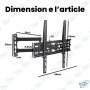 copy of SUPPORT MURAL MOBILE POUR TV 14"-55"