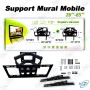 📺 Support Mural TV Orientable et Inclinable CP402 pour Écrans 26 à 65 Pouces – Support Universel LED/LCD/PDP – Charge Max 40kg