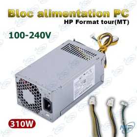 🔌 Bloc d’Alimentation PC HP 310W Format Tour (MT) – 100-240V – PSU HP Bureau