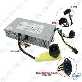 🔌 Bloc d’Alimentation PC Dell 180W 8Pin / 4Pin – Compatible OptiPlex 3030 & 3048 – PSU d’Origine