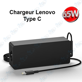 ⚡Chargeur Lenovo Type-C 65W USB-C – Adaptateur Secteur pour Ordinateur Portable Lenovo