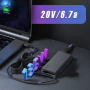 ⚡Chargeur Lenovo 135W 20V 6.7A – Adaptateur Secteur Haute Puissance pour PC Portable Lenovo (Connecteur Rectangulaire)