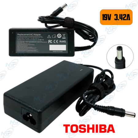 ⚡Chargeur Adaptateur Secteur 19V 3.42A pour PC Portable Toshiba – Alimentation Compatible Haute Performance