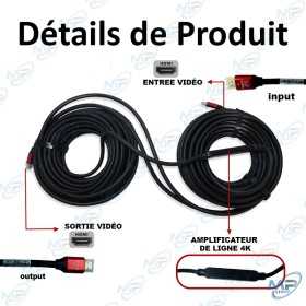 copy of CABLE HDMI 5 METRES 4K HDTV 2.0V