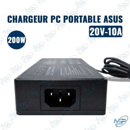 ⚡Chargeur PC Portable ASUS 200W 20V 10A – Adaptateur Secteur Haute Puissance Compatible Gaming