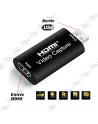 🎥Carte d’Acquisition Vidéo HDMI vers USB 2.0 – Capture 4K HDMI Input – Enregistreur Audio & Vidéo 1080P Compatible PC, Mac, Andr