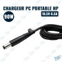 ⚡ Chargeur PC Portable HP 90W – Adaptateur Secteur 18.5V 6.5A Compatible Ordinateurs Portables HP