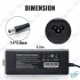 ⚡ Chargeur PC Portable HP 90W – Adaptateur Secteur 18.5V 6.5A Compatible Ordinateurs Portables HP