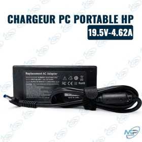 ⚡ Chargeur PC Portable HP 90W – Adaptateur Secteur 19.5V 4.62A Compatible Ordinateurs Portables HP