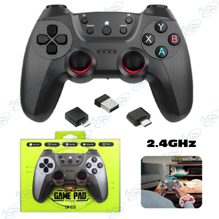 🕹️Manette de Jeu Sans Fil 2.4GHz Multi-Plateforme – Gamepad Compatible PC, Android, Smart TV et Console
