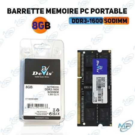 copy of BARRETTE MEMOIRE PC PORTABLE 8GB DDR3