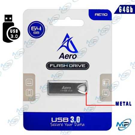 💾 Clé USB 64 Go Aero AE110 USB 3.0 – Flash Drive Métal Haute Résistance