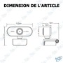 📸 Webcam Full HD 1080p avec micro intégré – Caméra PC USB pour visioconférence, streaming et télétravail