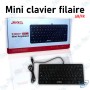 ⌨️ Mini Clavier Filaire USB JEDEL K1000+ – Clavier Compact Multilingue AR/FR pour PC, Laptop et Smart TV