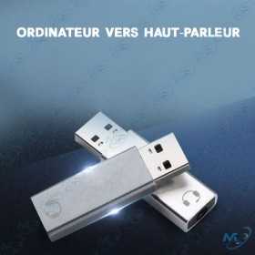 🔊 Carte Son USB Externe 7.1 HD – Adaptateur Audio USB 2.0 pour Casque et Microphone PC