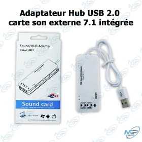 💻 Carte Son Externe USB 2.0 – Adaptateur Audio 3D avec Ports Micro & Casque pour PC et Laptop