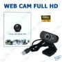 📸 Webcam Full HD 1080p avec Microphone Intégré – Caméra USB Plug & Play pour Visioconférence, Streaming et Télétravail