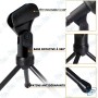 🎙️ Microphone avec Trépied et Réduction de Bruit – Micro Fil USB/Jack pour Enregistrement, Streaming, Podcast et Gaming