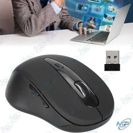 🖱️ Souris Sans Fil 2.4 GHz avec Dongle USB – Souris Optique Ergonomique Portée 10m pour PC et Laptop