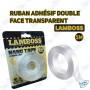 🔄 Ruban Adhésif Double Face Transparent 5M LAMBOSS – Nano Tape Ultra Résistant, Lavable et Réutilisable