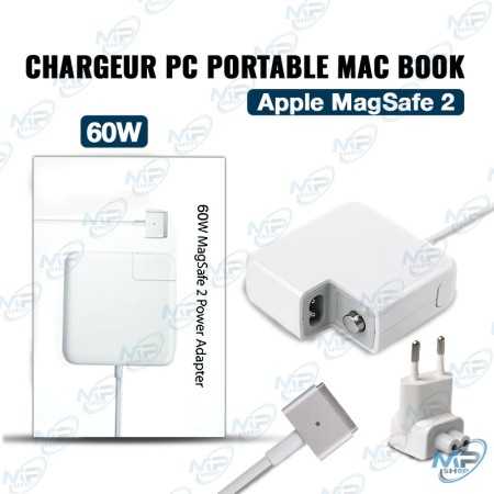 ⚡Chargeur MacBook 60W MagSafe 2 – Adaptateur Secteur Apple Compatible MacBook Pro & Air
