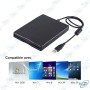 💿Lecteur de Disquette Externe USB 3.5 Pouces – Lecteur Floppy Disk Portable pour PC et Laptop