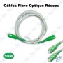 🌐 Câble Fibre Optique Réseau 1.5m – Cordon Optique Haute Performance pour Internet Très Haut Débit