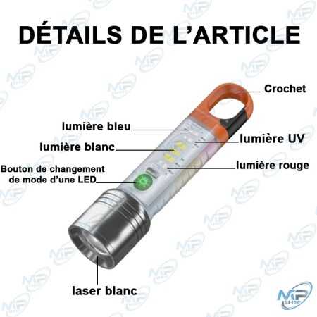 copy of MINI LAMPE DE POCHE PORYE CLES RECHARGEABLE