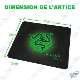 🖱️Tapis de Souris Gaming Razer Mantis 25 x 21 cm – Mouse Pad Haute Précision Antidérapant