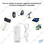 🔊 Hub USB 2.0 avec Carte Son Externe 7.1 – Adaptateur Audio USB Multiports pour PC, Laptop et PS4