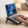 💻Support Refroidisseur PC Portable Pliable M2 – Support Ventilé Antidérapant pour Ordinateur Portable 10 à 17 Pouces