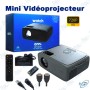 📽️Mini Vidéoprojecteur ONN 720P HD – Projecteur Portable HDMI USB avec Écran Jusqu'à 210 Pouces