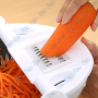 🥣 Coupe-Légumes Multifonction 7 en 1 avec Bol et Lames Inox